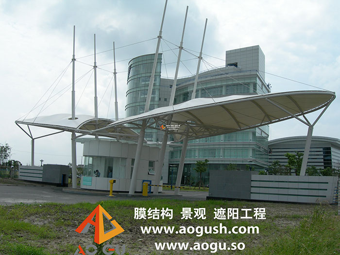 青浦工业园区膜结构门头设施
