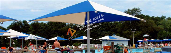 杭州水上世界沙滩景观遮阳伞